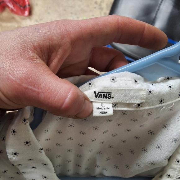 Vans White Shirt with Black Dots - Picture 3 of 12